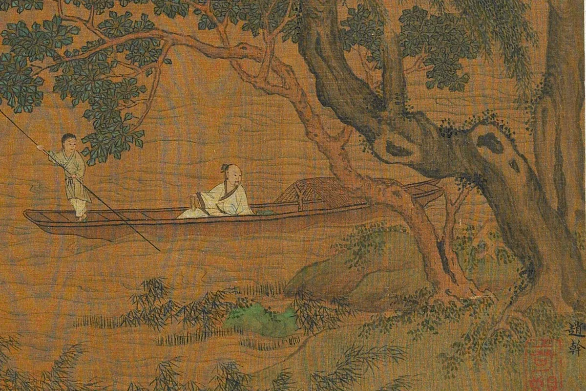 赵干《泛舟图》局部 (1)