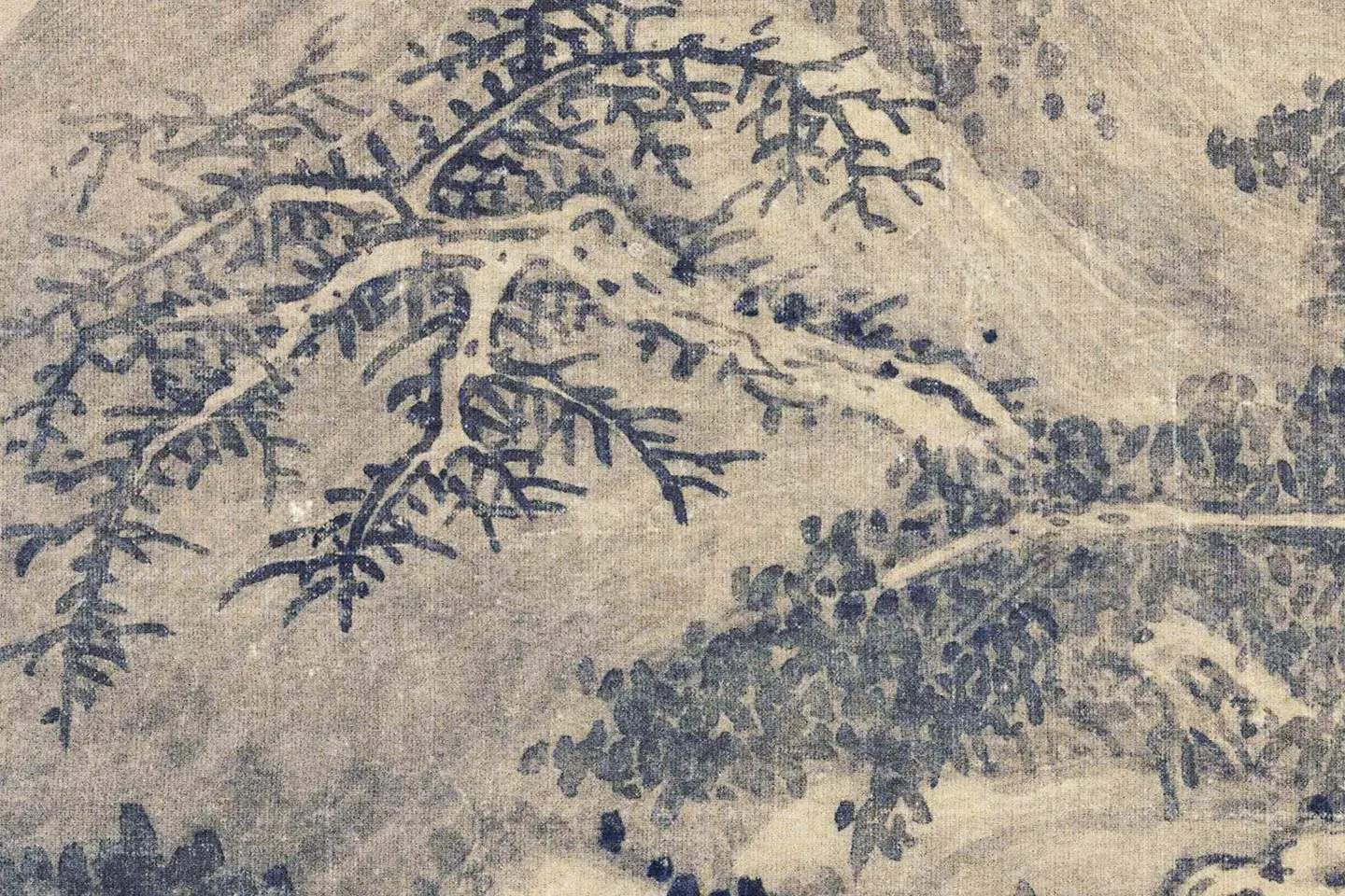 吴镇山水画《渔父图》局部 (5)