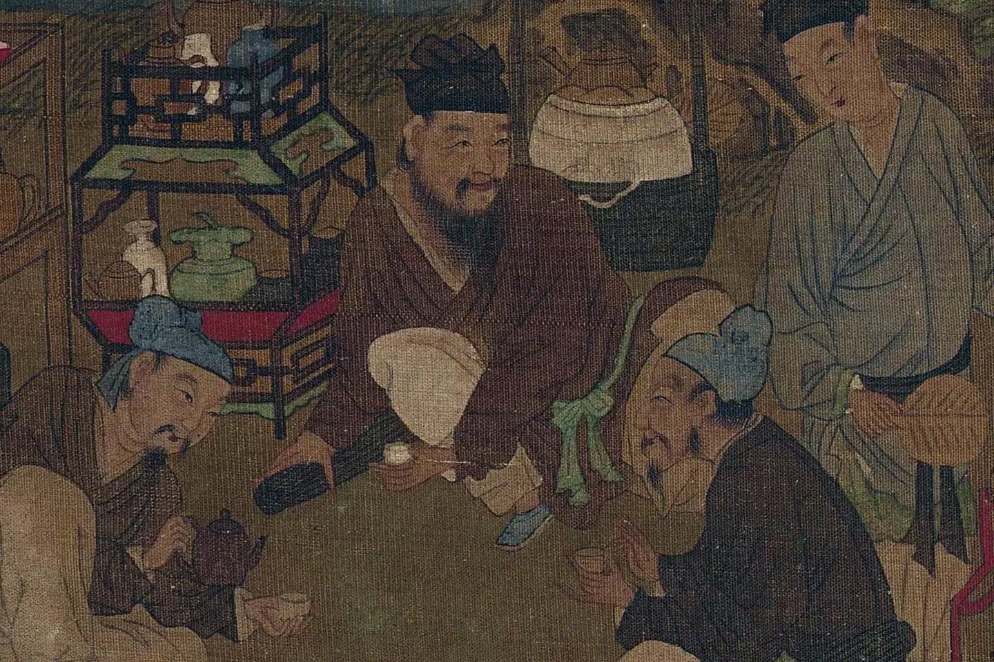 李昇《货郎图》高清大图局部 (2)