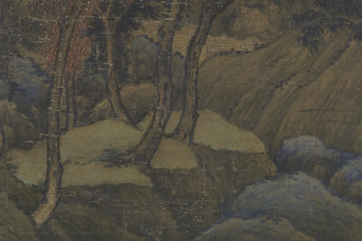 董源《龙宿郊民图》局部 (2)