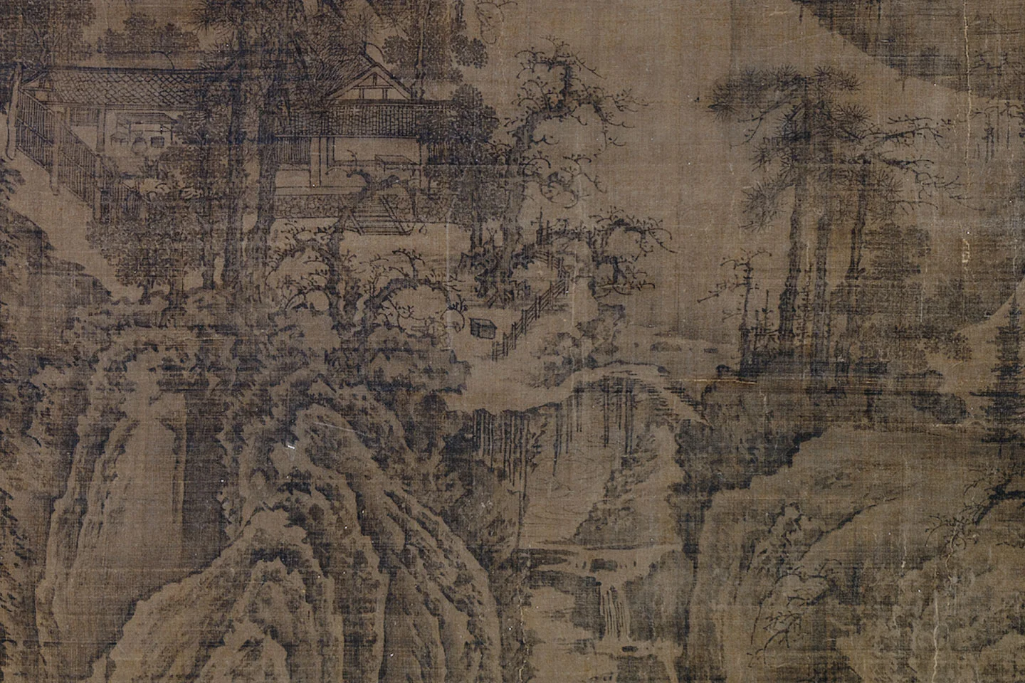 荆浩《匡庐图》局部 (6)