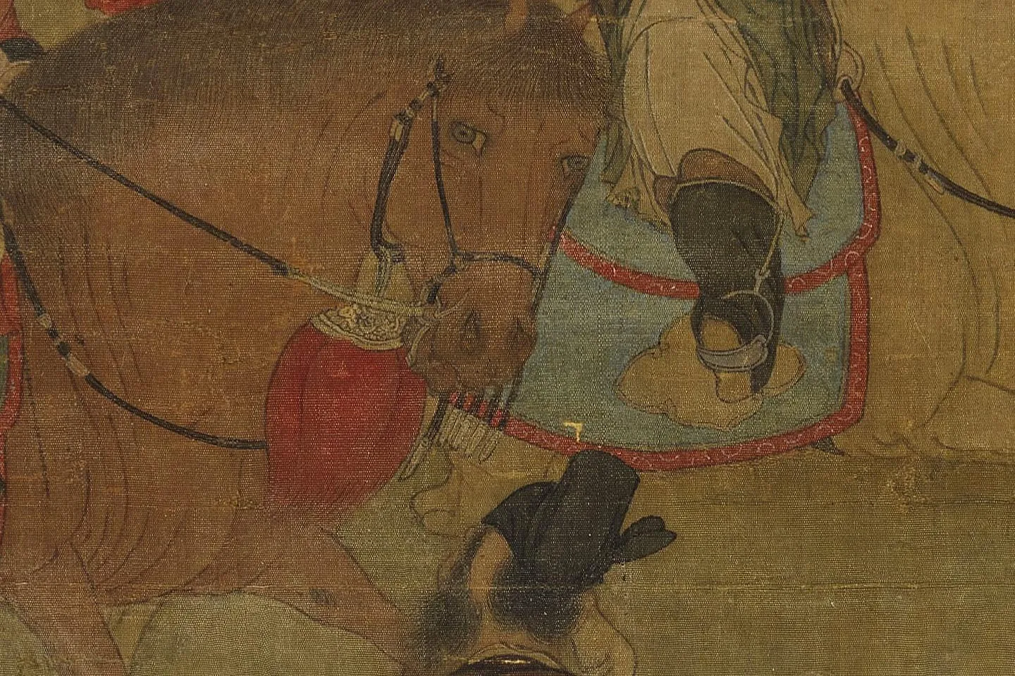 赵喦《八达春游图》高清大图局部 (8)