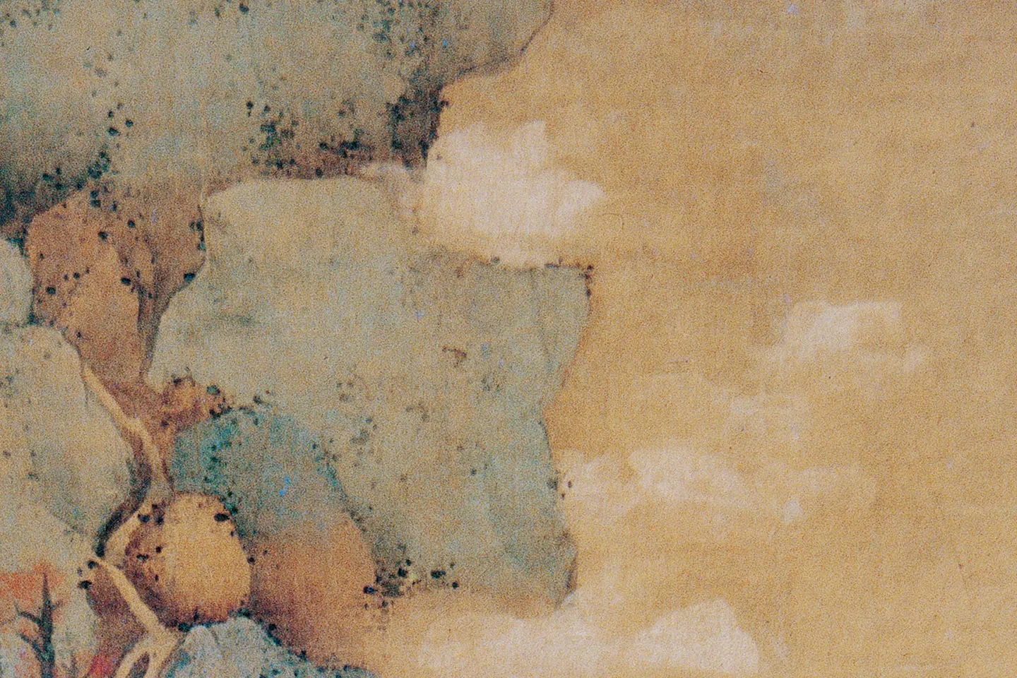 蓝瑛《仿张僧繇青绿山水图》局部 (3)