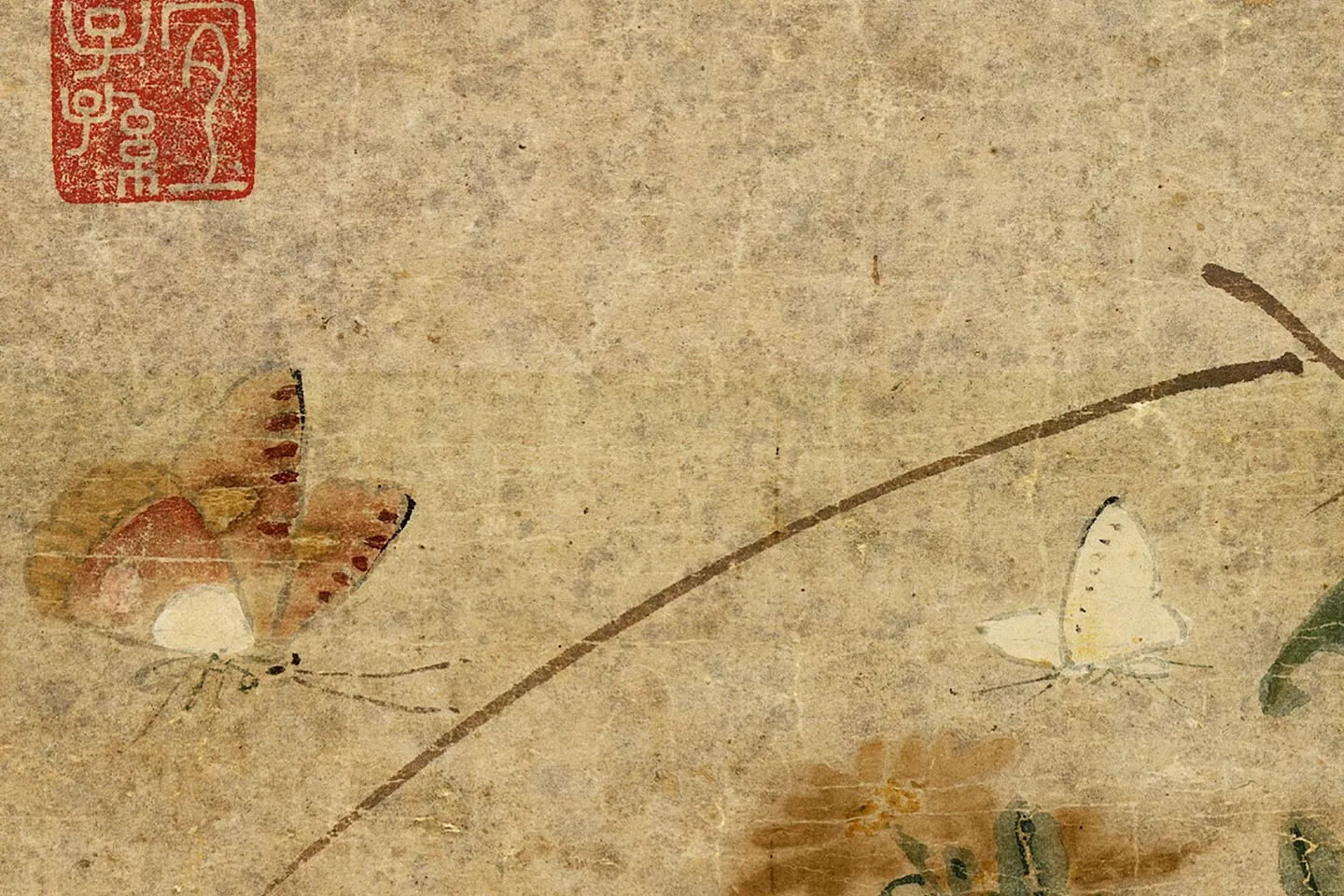 黄居寀《蛤子蝴蝶图》局部 (3)