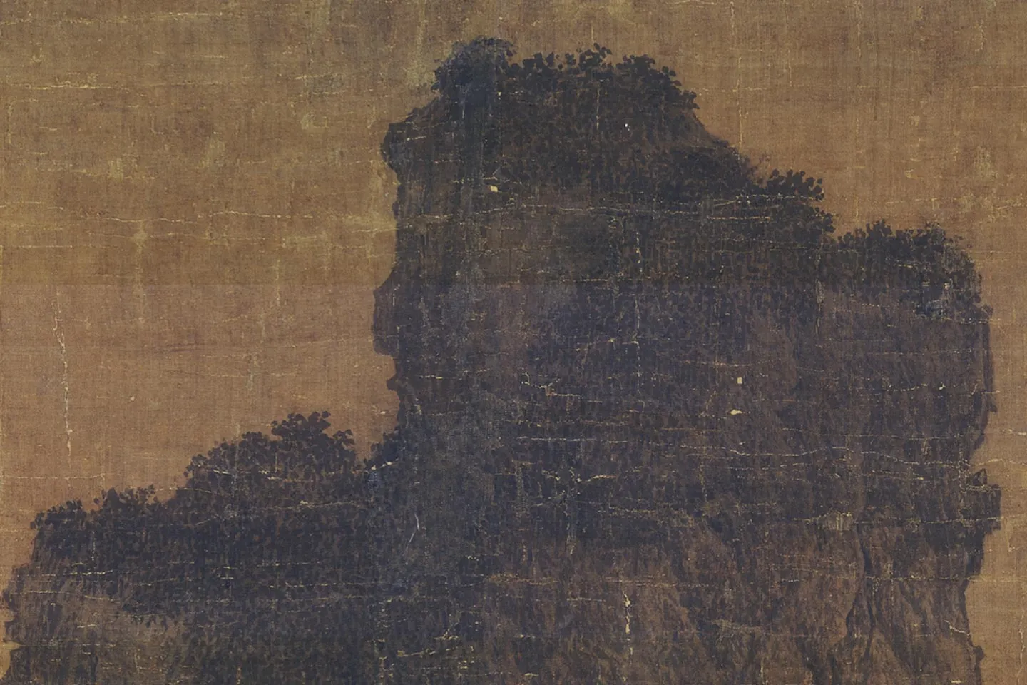 关仝山水画《山谿待渡图》局部 (7)