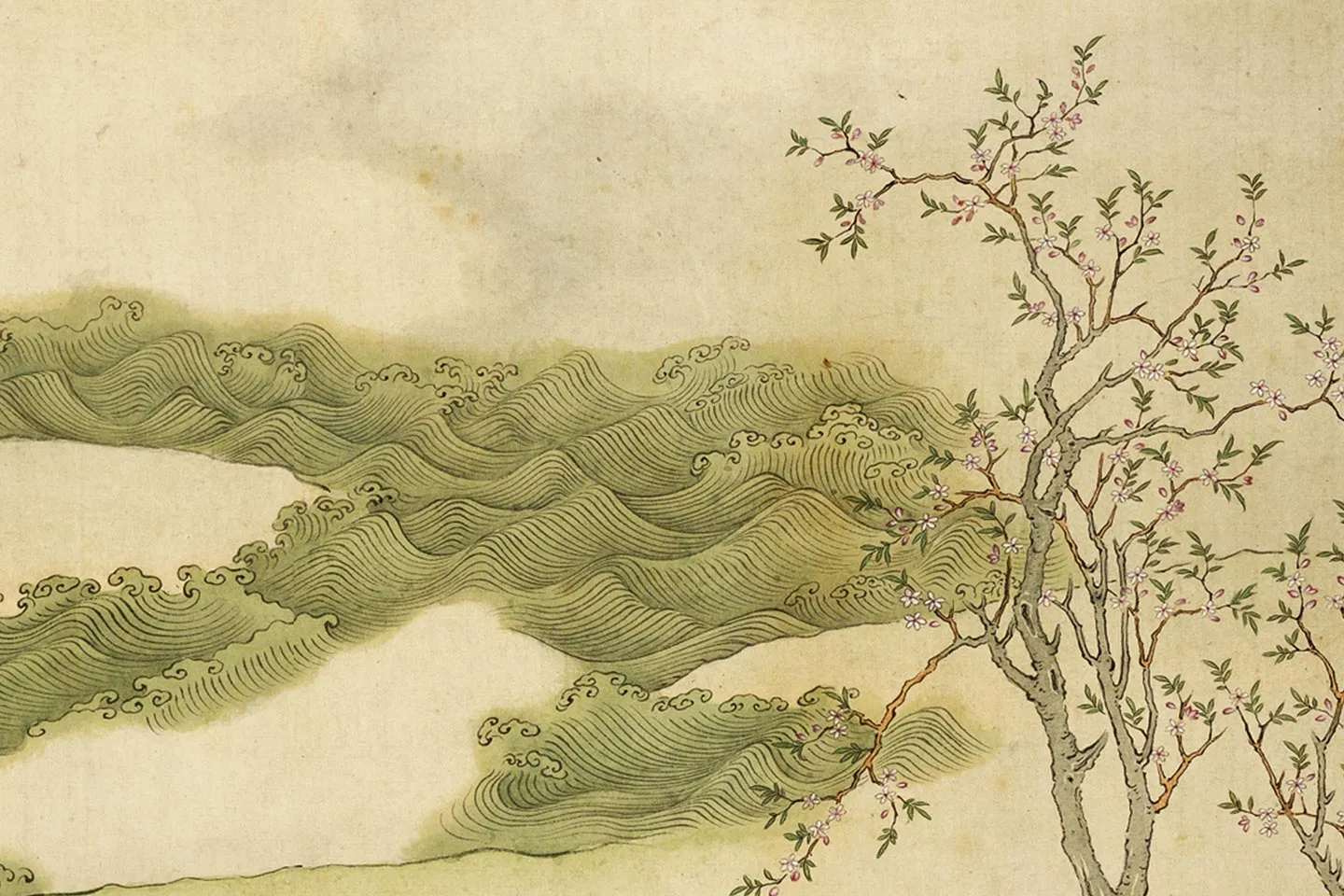 清·顾铨《摹阮郜女仙图》局部 (7)