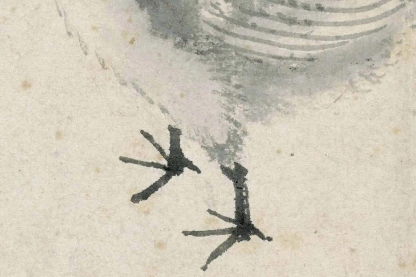 沈周水墨画《雏鸡图》 (2)