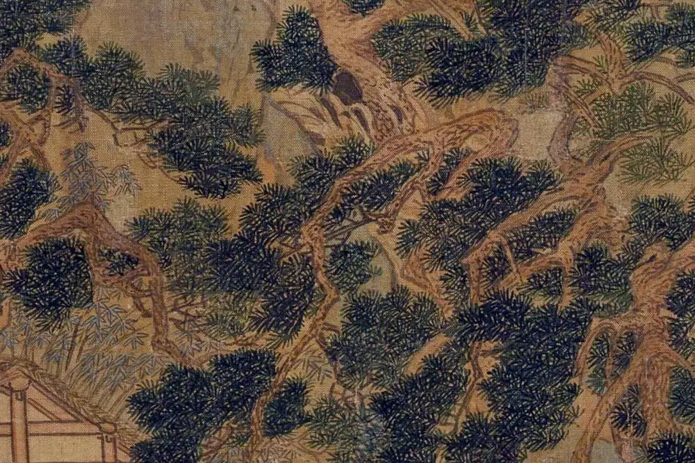 仇英工笔重彩画《人物故事图》局部 (19)