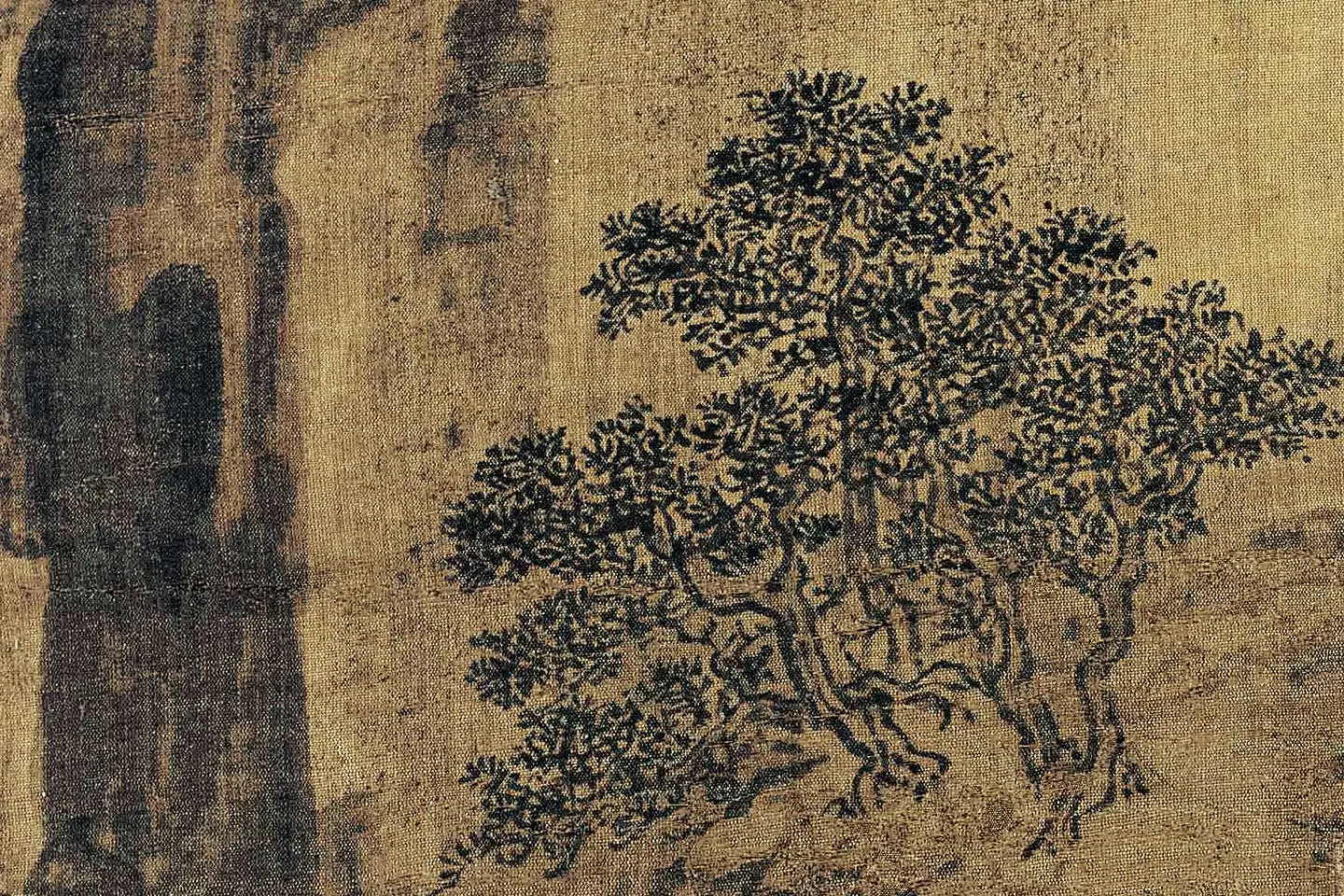 卫贤《高士图(梁伯鸾图)》高清大图局部 (11)