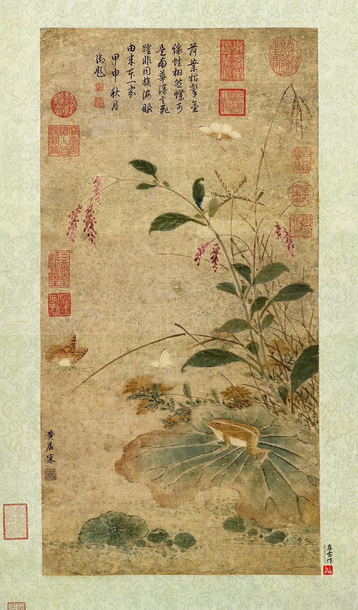 黄居寀《蛤子蝴蝶图》