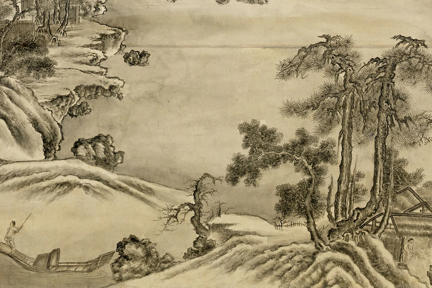 董邦达《仿荆浩匡庐图》局部 (6)