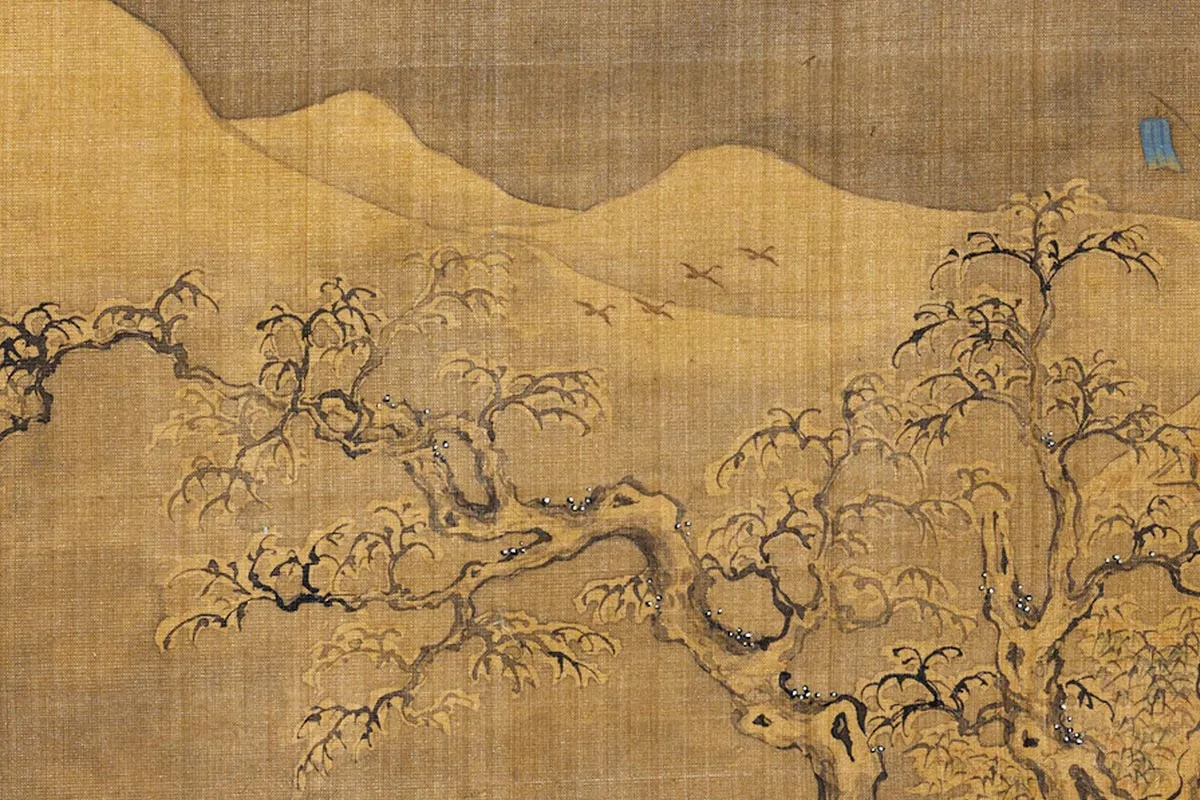 赵干冬景山水局部 (3)