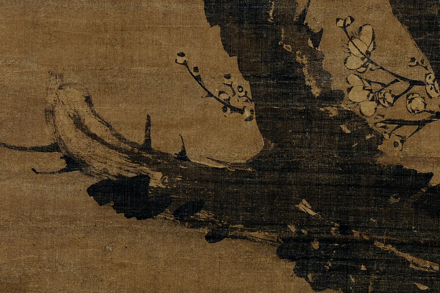 王冕墨梅《画南枝春早图》局部 (9)