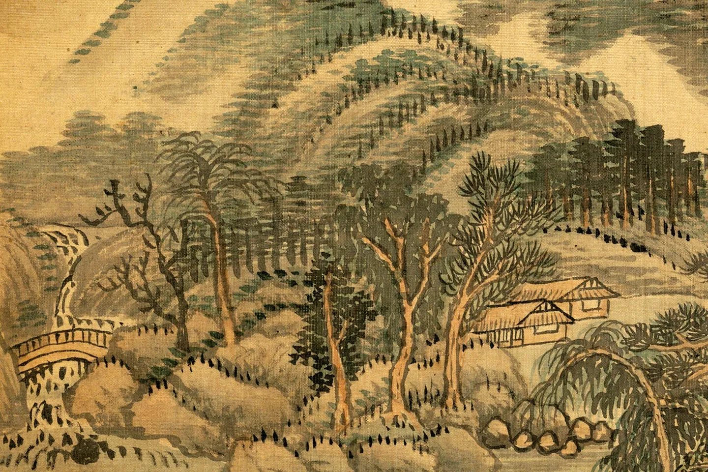 王翚仿黄公望夏山欲雨图局部-01