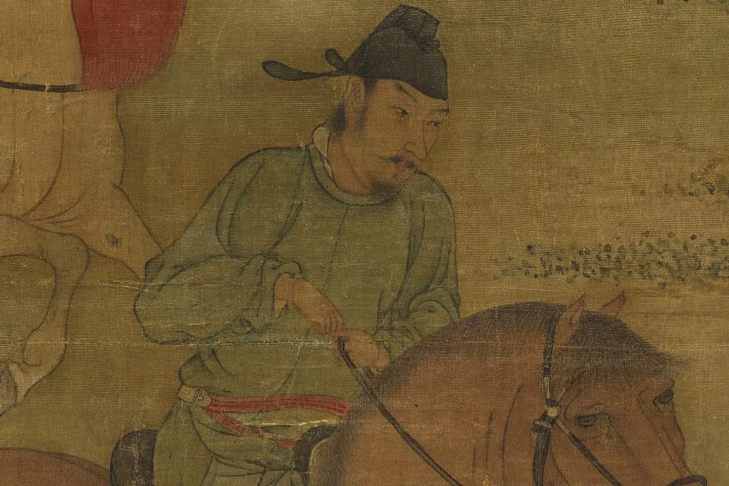 赵喦《八达春游图》高清大图局部 (5)