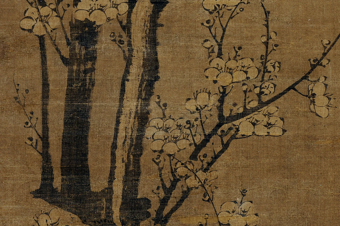 王冕墨梅《画南枝春早图》局部 (5)