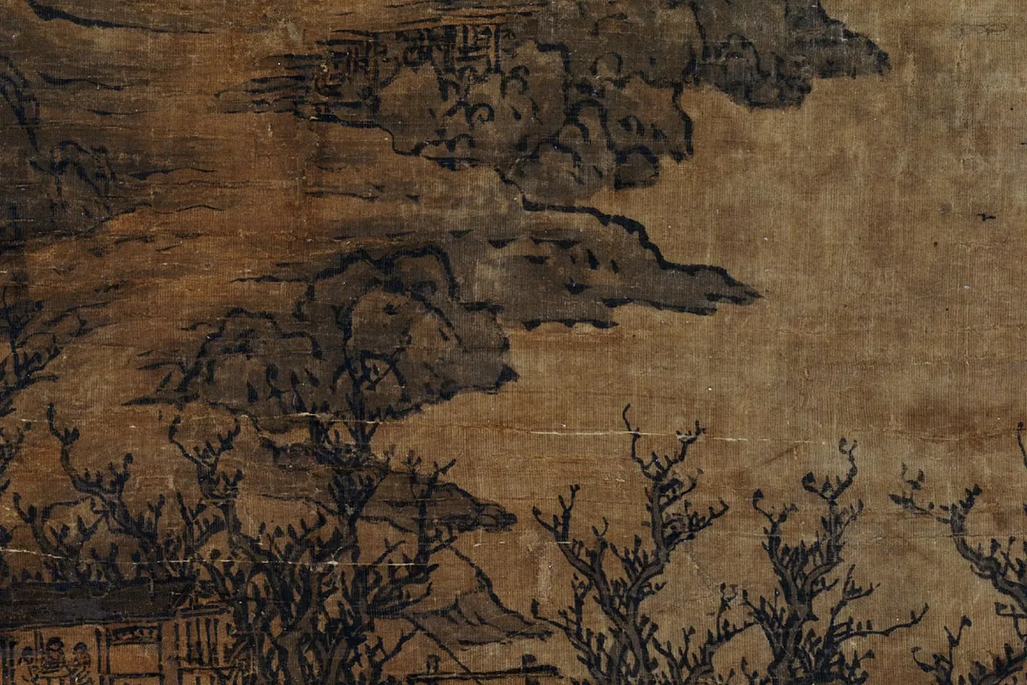 关仝《关山行旅图》局部 (3)