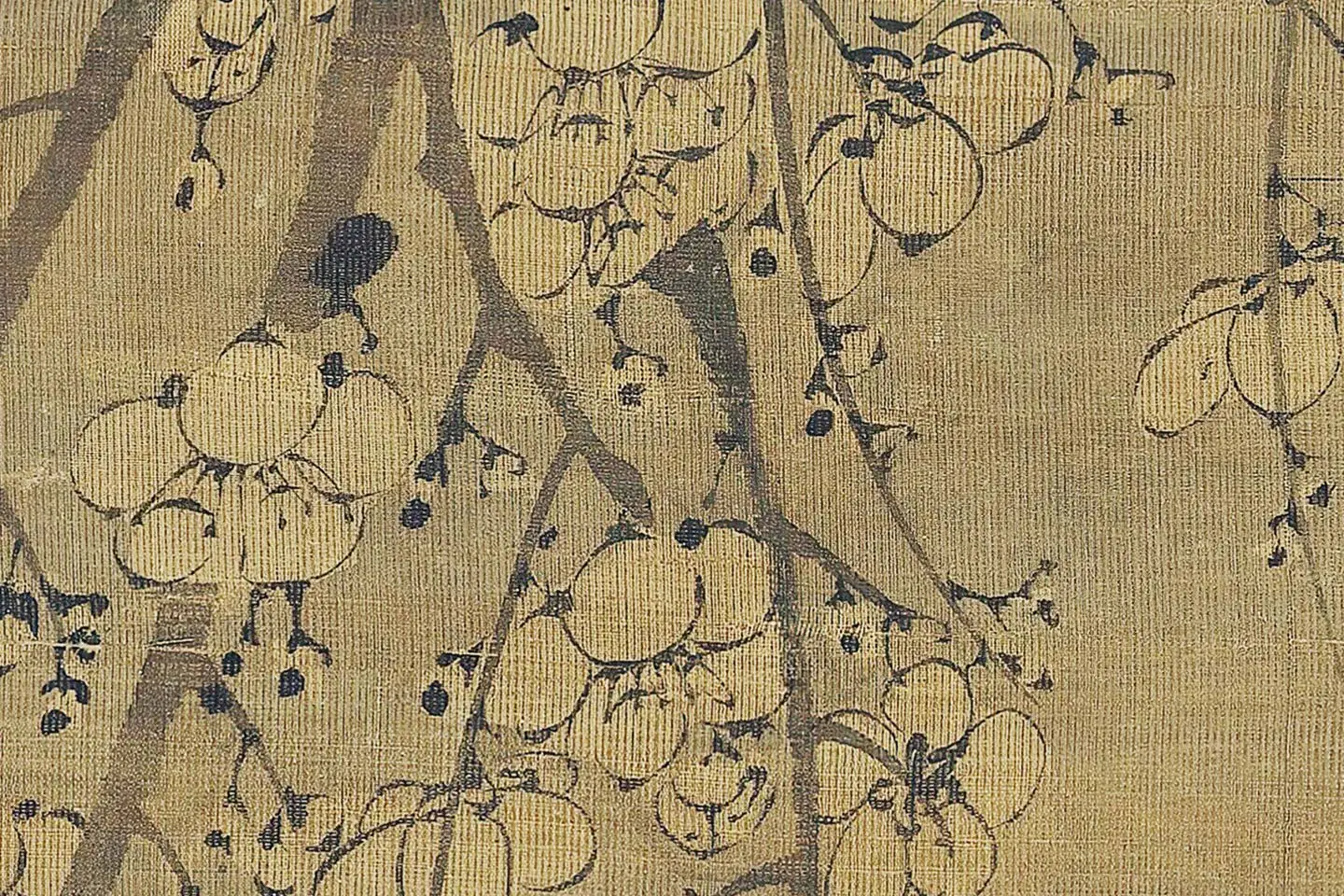 王冕画梅花《南枝春早图》高清大图局部 (14)