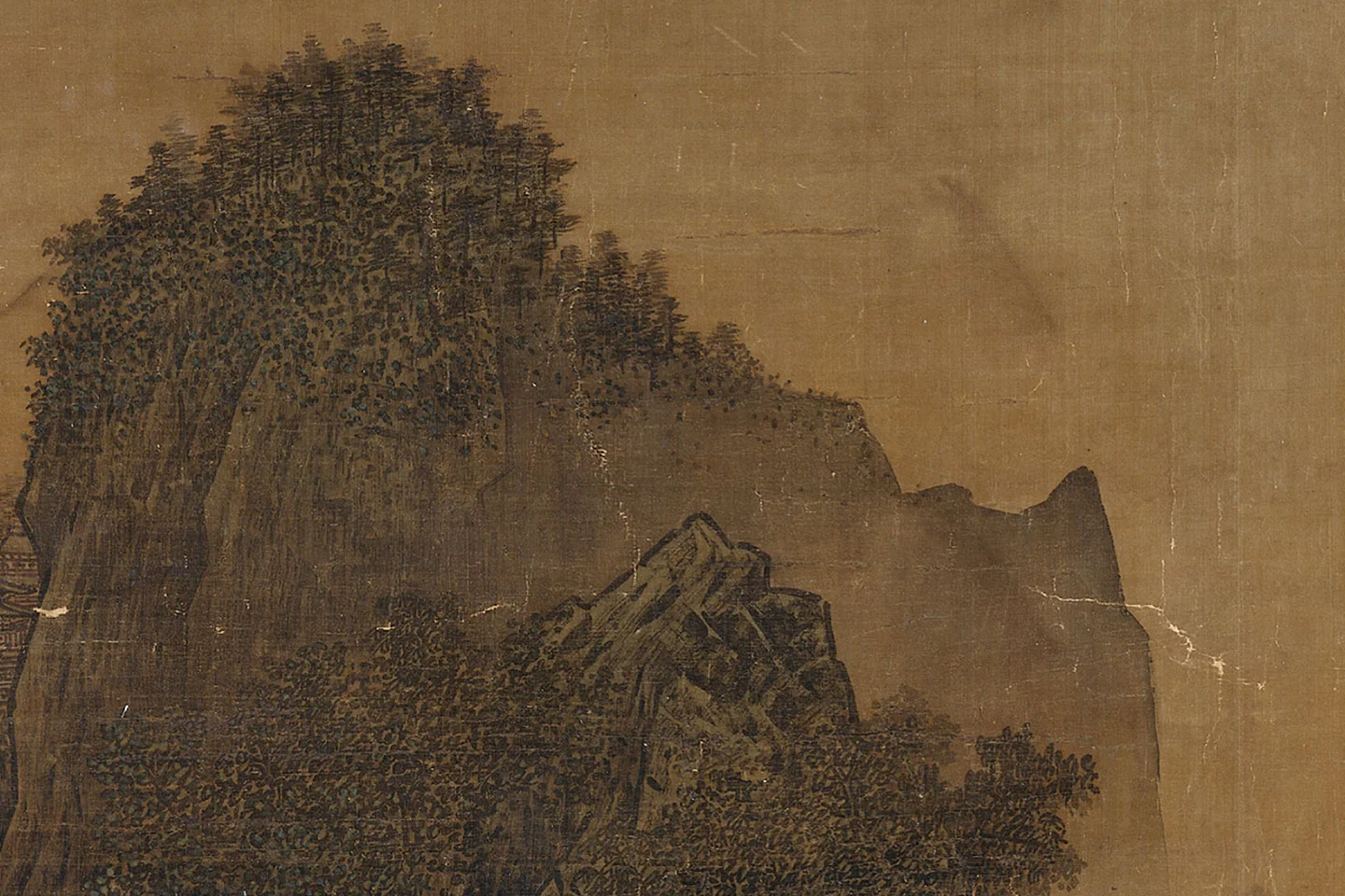 萧照山水画《山腰楼观图》局部 (6)