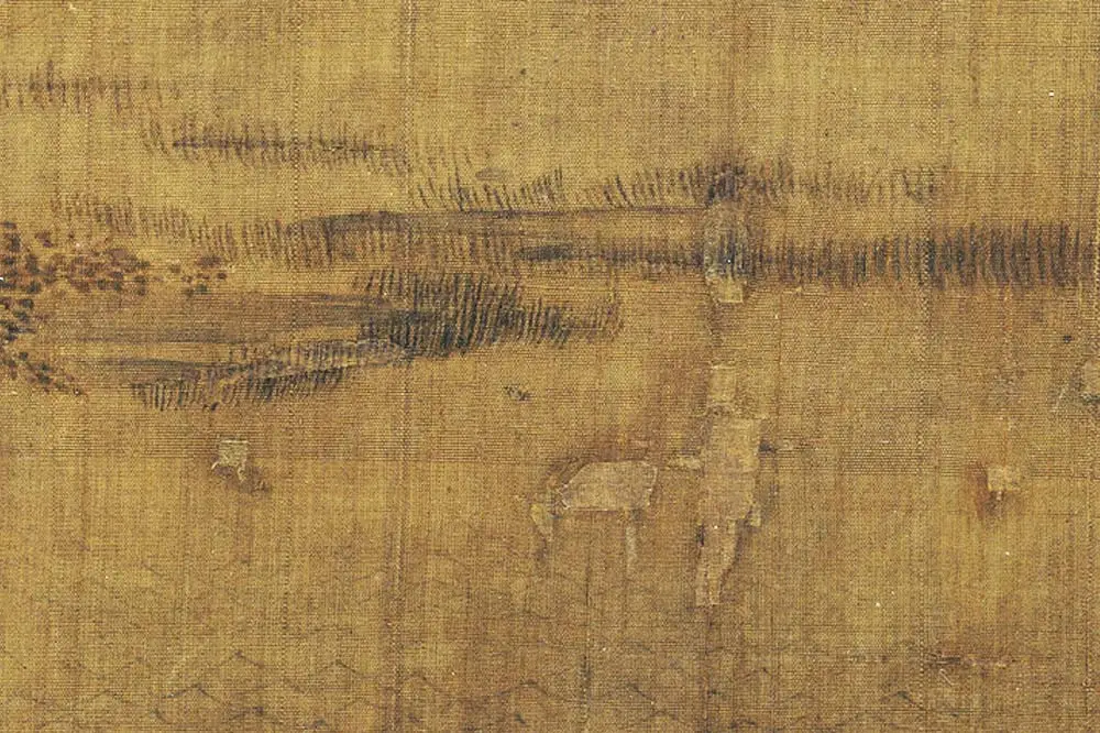 王诜山水人物画《清溪泛艇图》局部 (3)