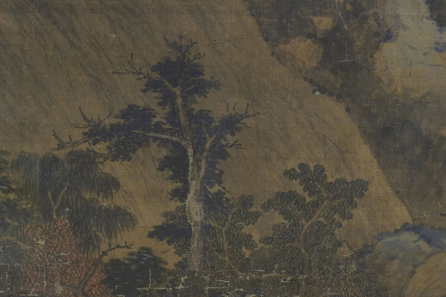 董源《龙宿郊民图》局部 (3)