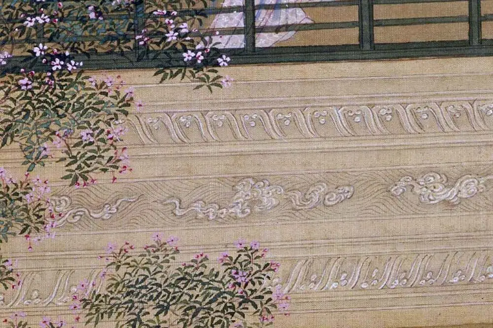 仇英工笔重彩画《人物故事图》局部 (7)