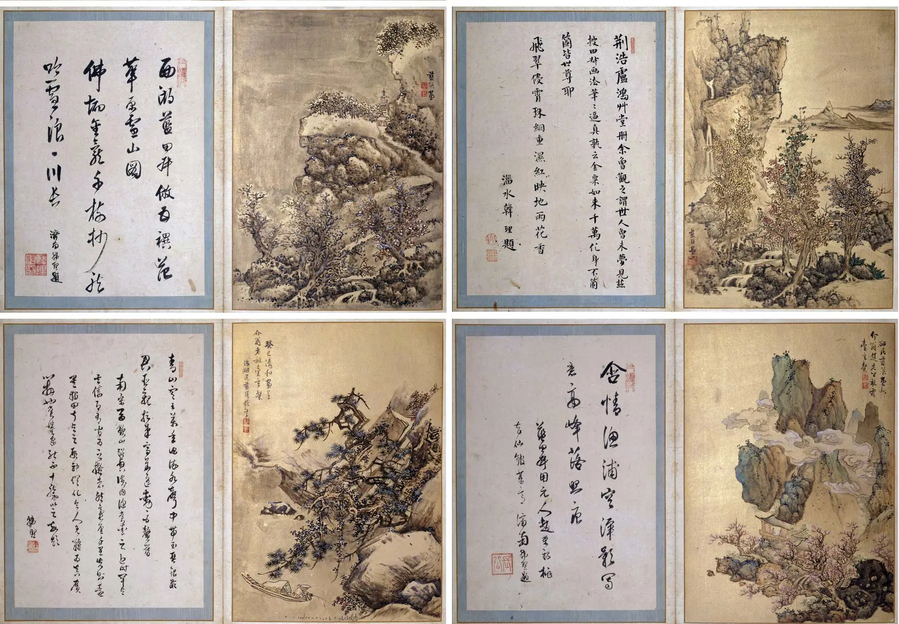 蓝瑛山水册页《澄观图》_03