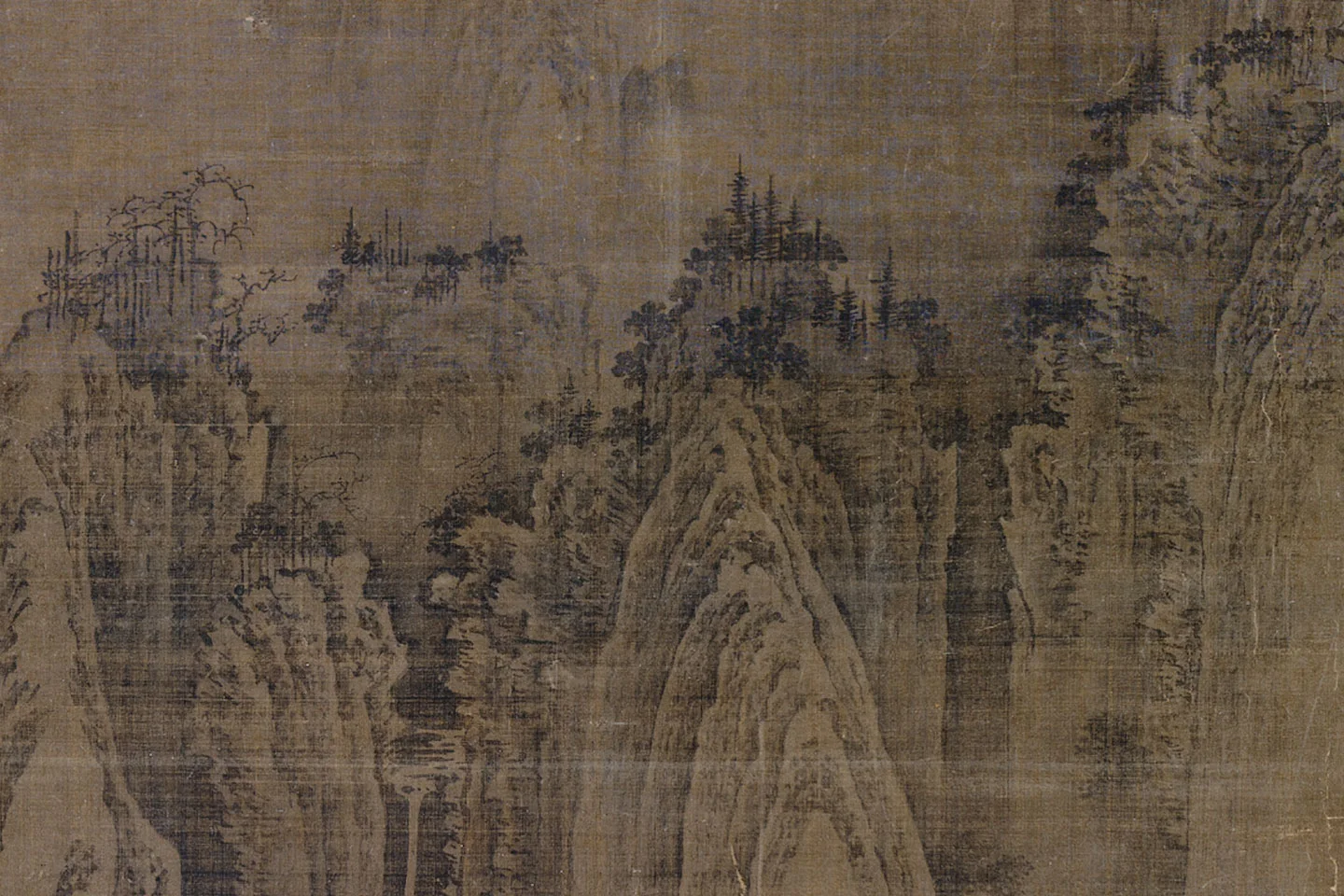 荆浩《匡庐图》局部 (8)