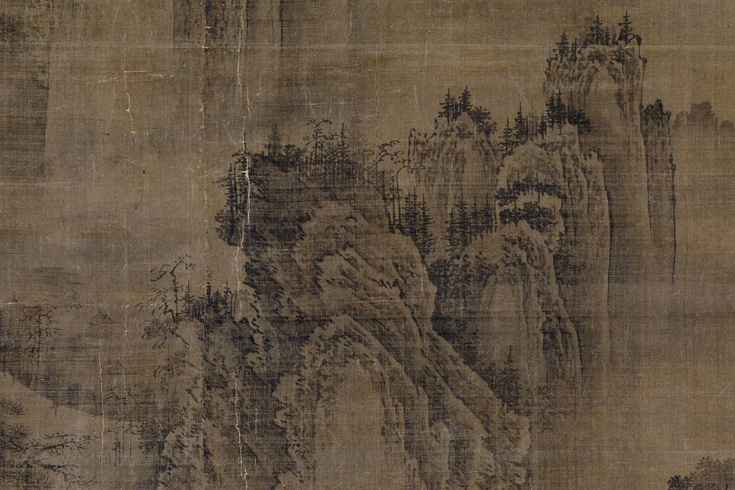 荆浩《匡庐图》局部 (7)