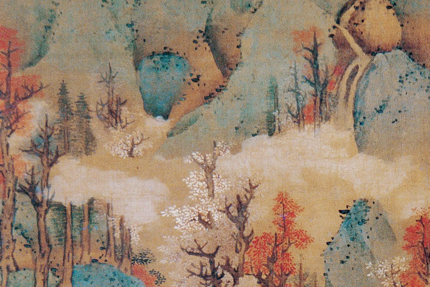 蓝瑛《仿张僧繇青绿山水图》局部 (2)