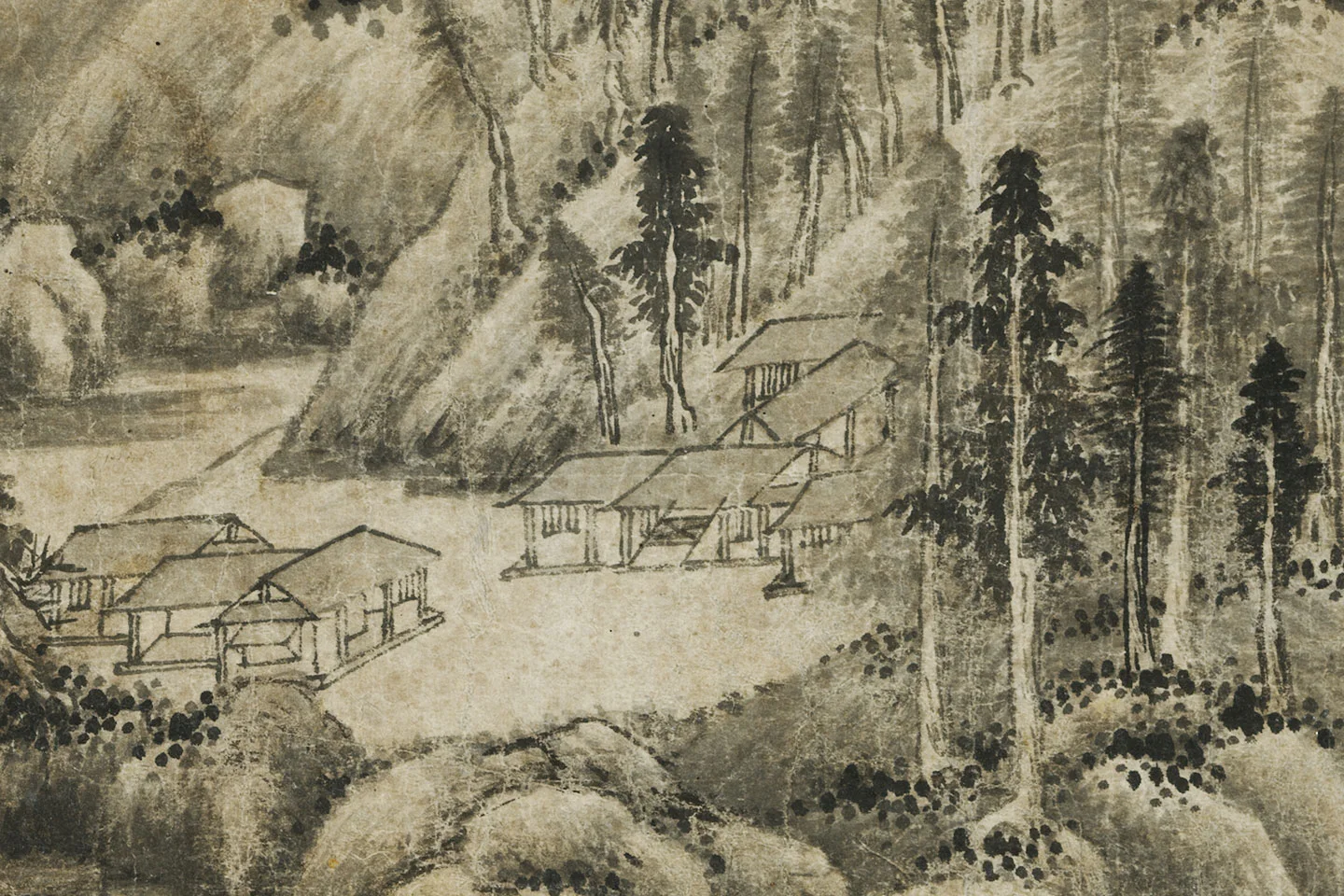 董源《夏山深远图》局部 (2)