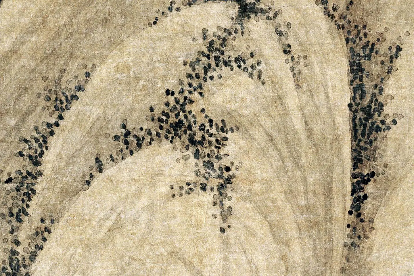 吴镇山水《溪山高隐图》局部 (2)