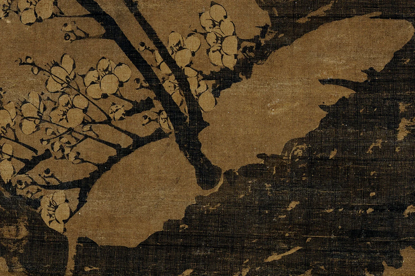 王冕墨梅《画南枝春早图》局部 (8)