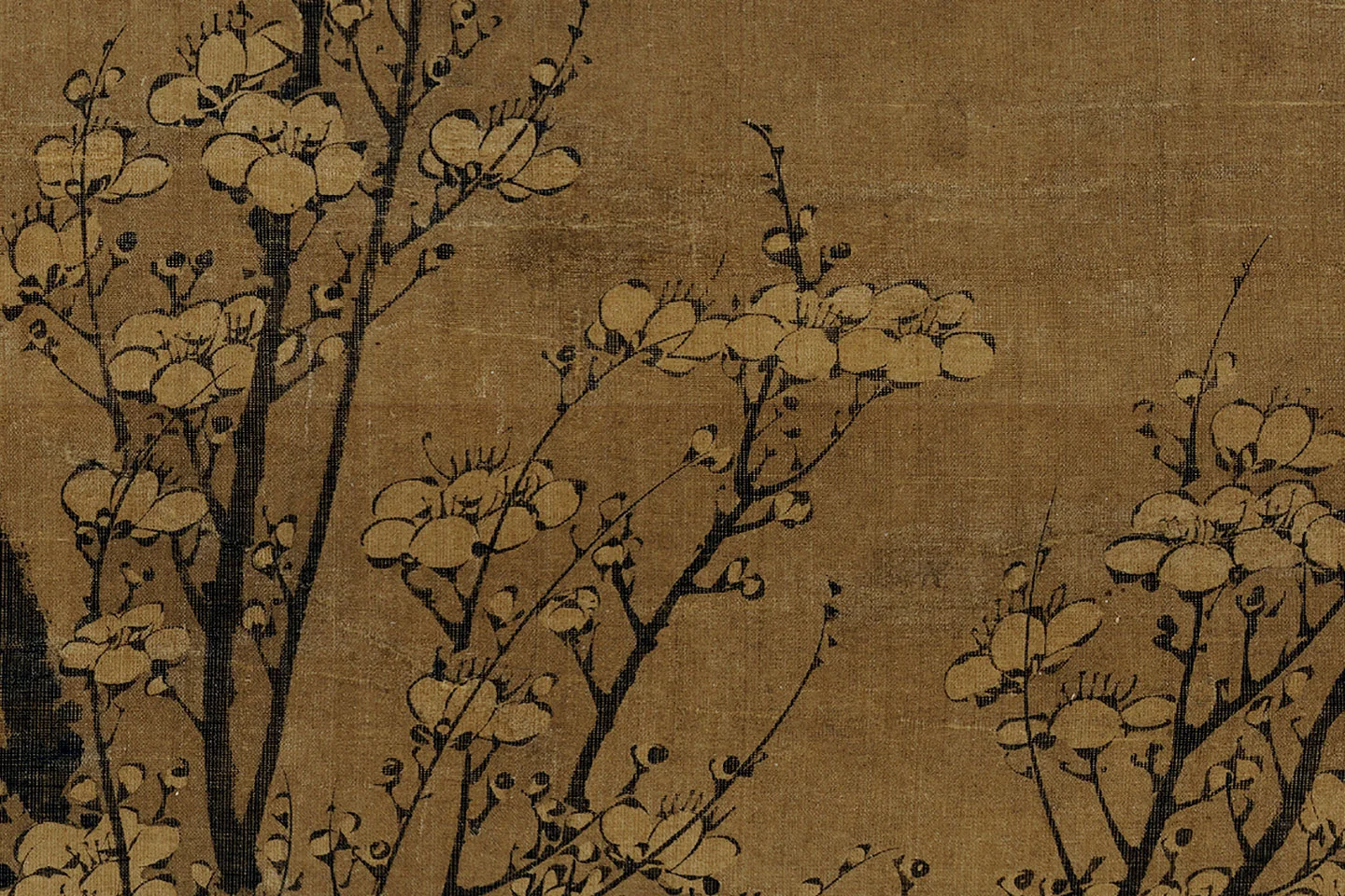 王冕墨梅《画南枝春早图》局部 (2)