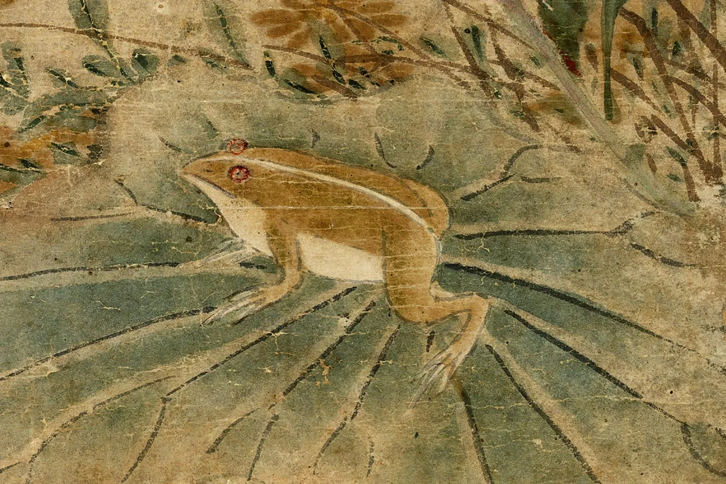 黄居寀《蛤子蝴蝶图》局部 (2)