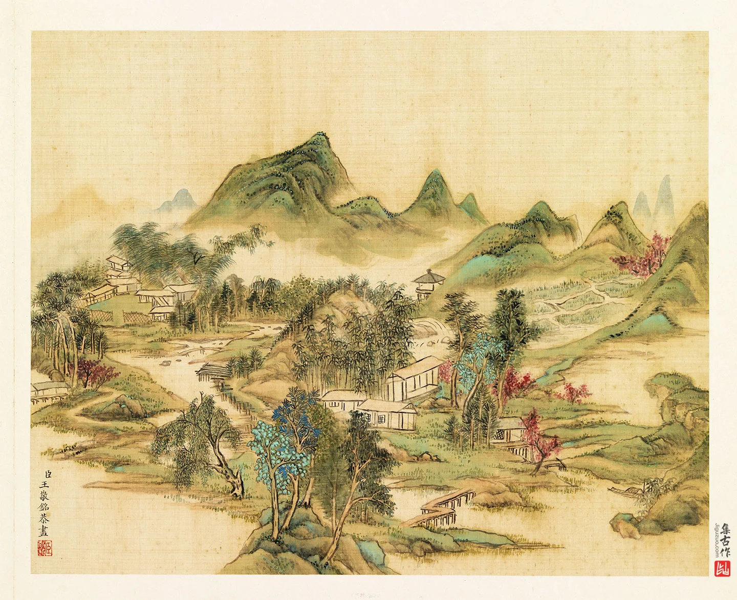 王敬铭田园山水画