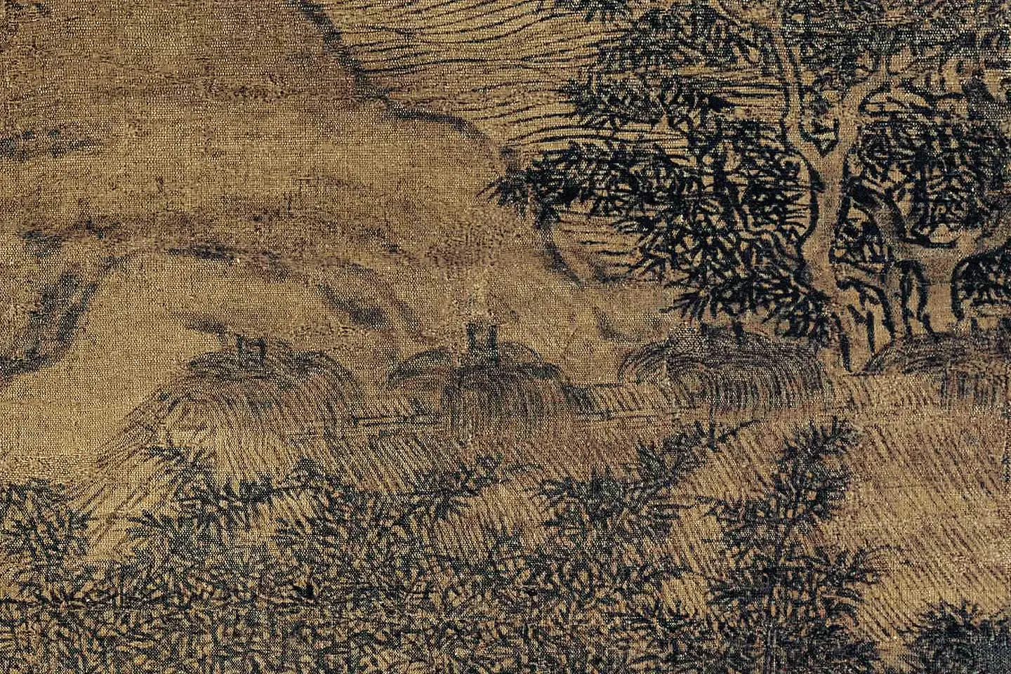 卫贤《高士图(梁伯鸾图)》高清大图局部 (8)