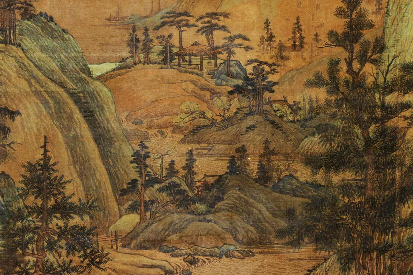 董源《江堤晚景图》局部 (4)