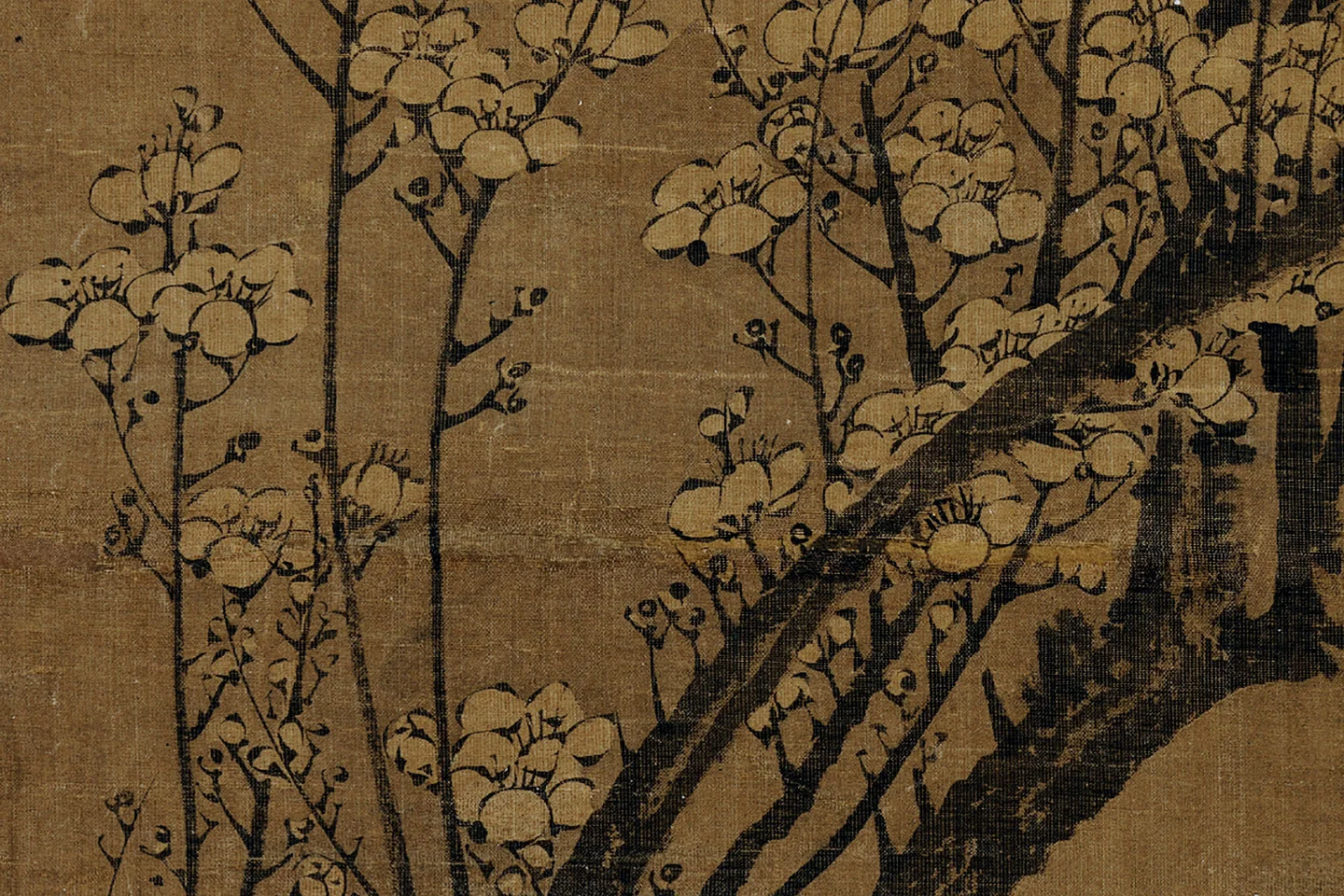 王冕墨梅《画南枝春早图》局部 (3)