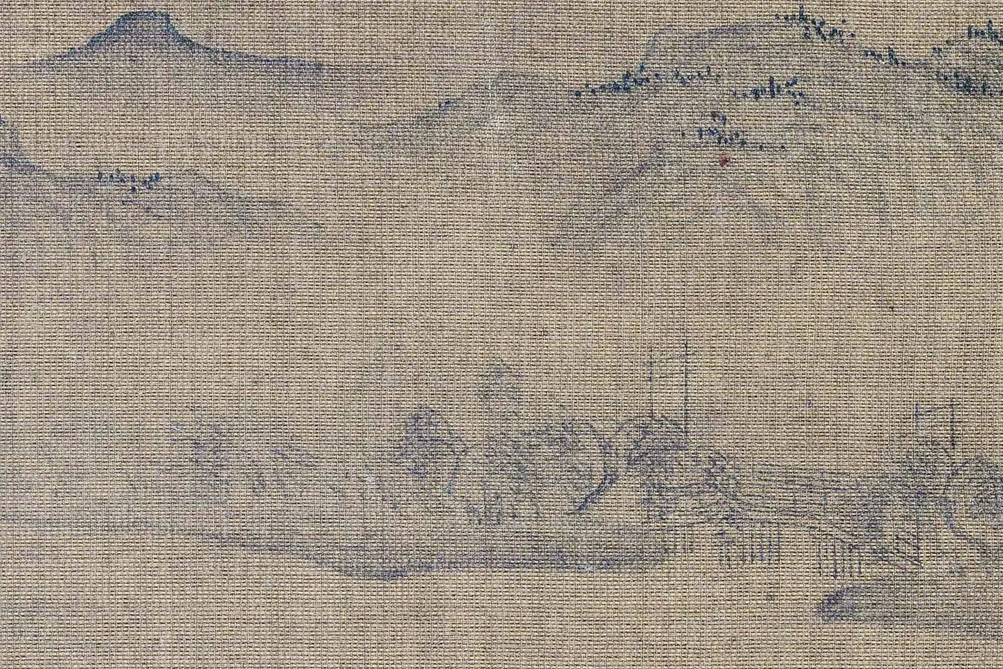 夏永界画山水《丰乐楼图》高清大图局部 (5)