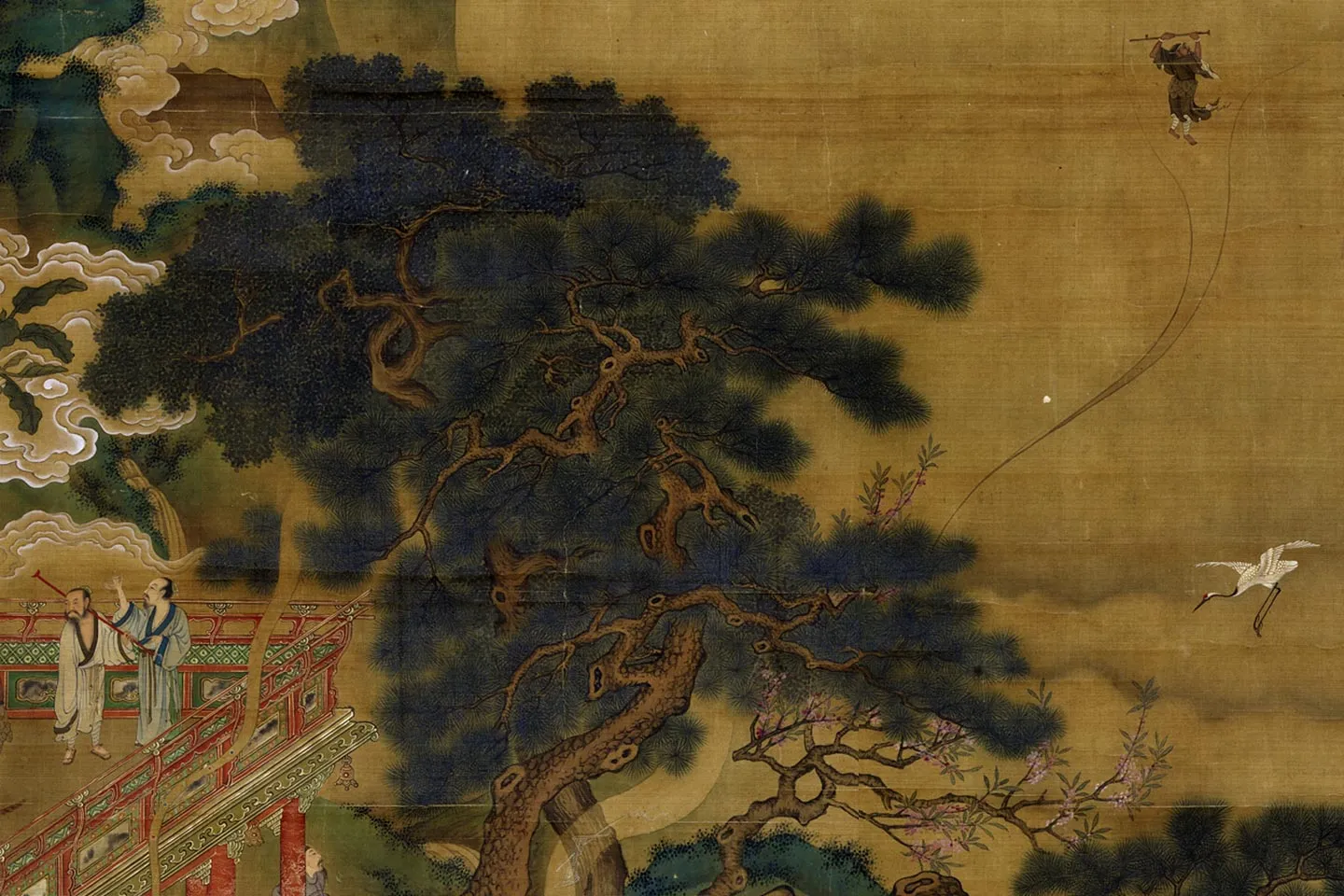 仇英《群仙会祝图》局部 (4)