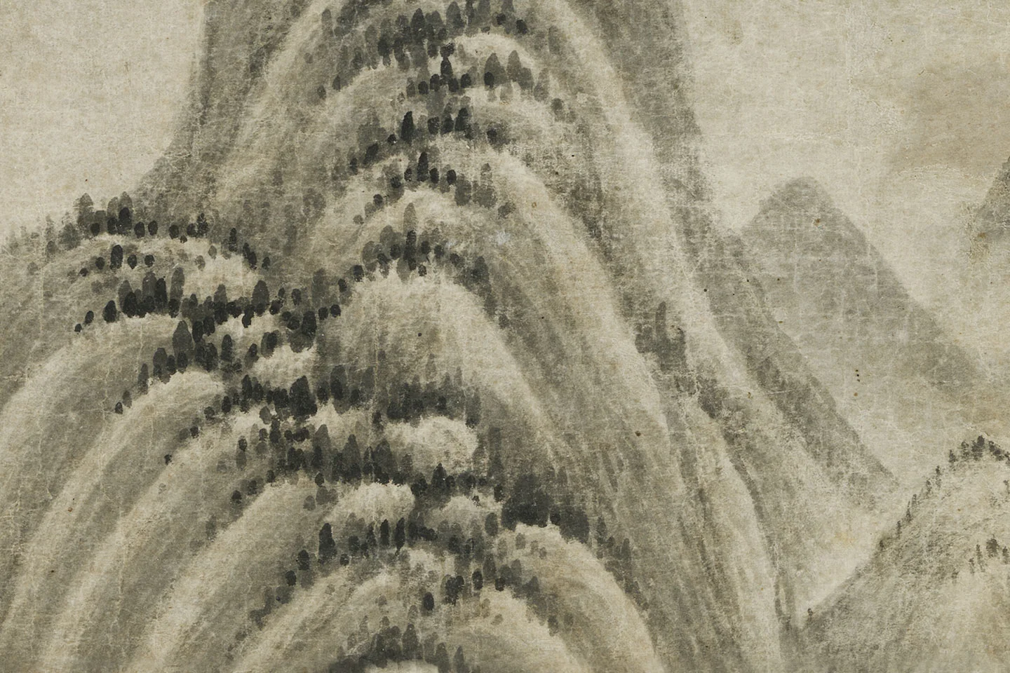 董源《夏山深远图》局部 (6)