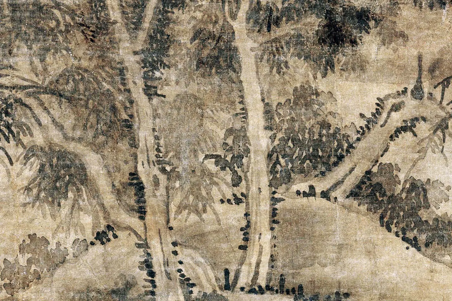 吴镇山水《溪山高隐图》局部 (7)