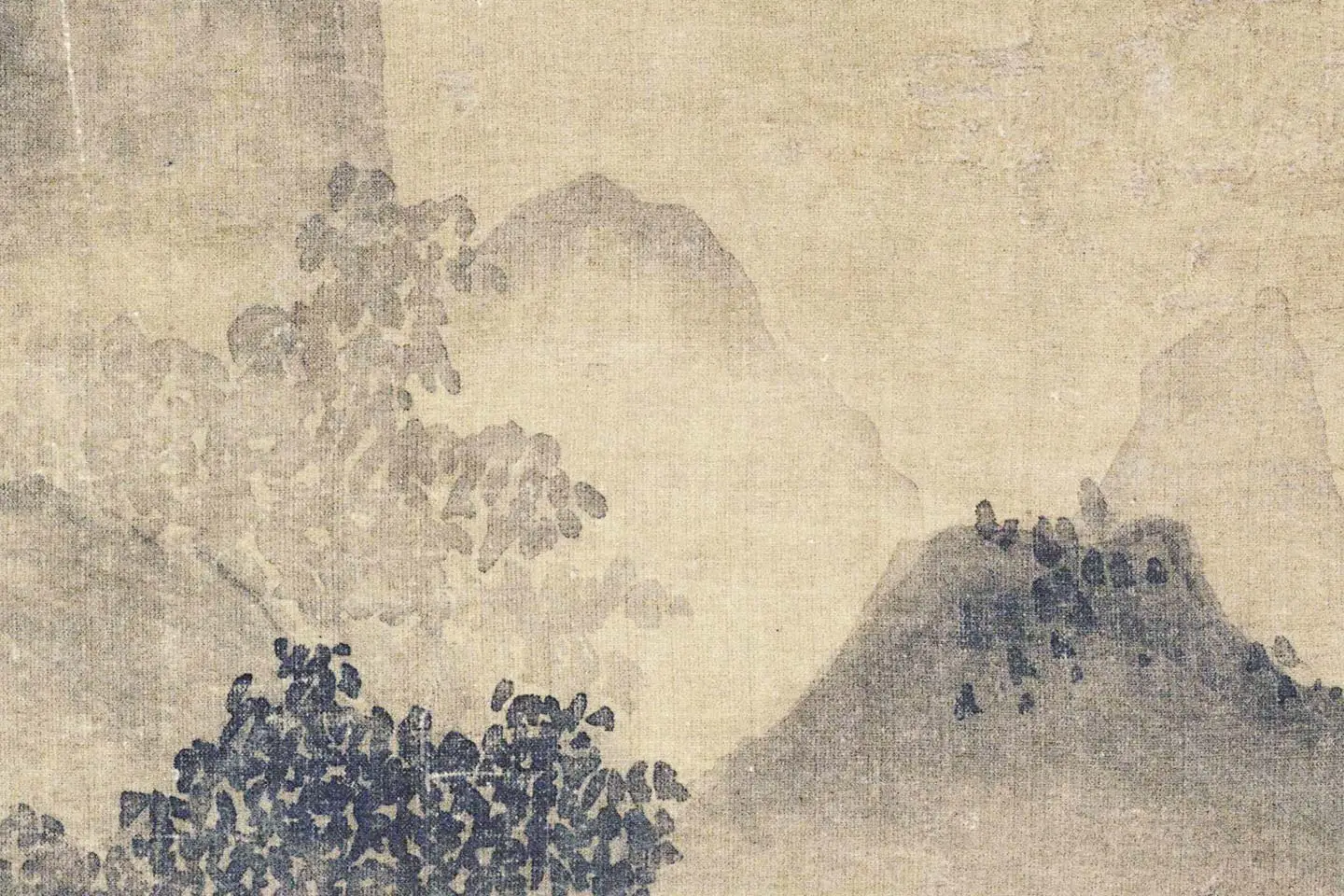 吴镇山水画《渔父图》局部 (7)