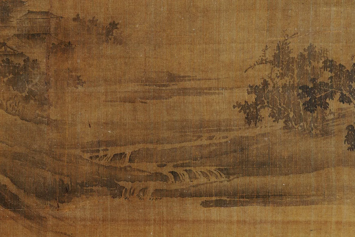 荆浩《渔乐图轴》局部 (6)