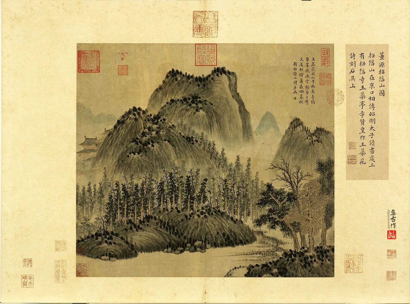 董源山水《招隐山图》