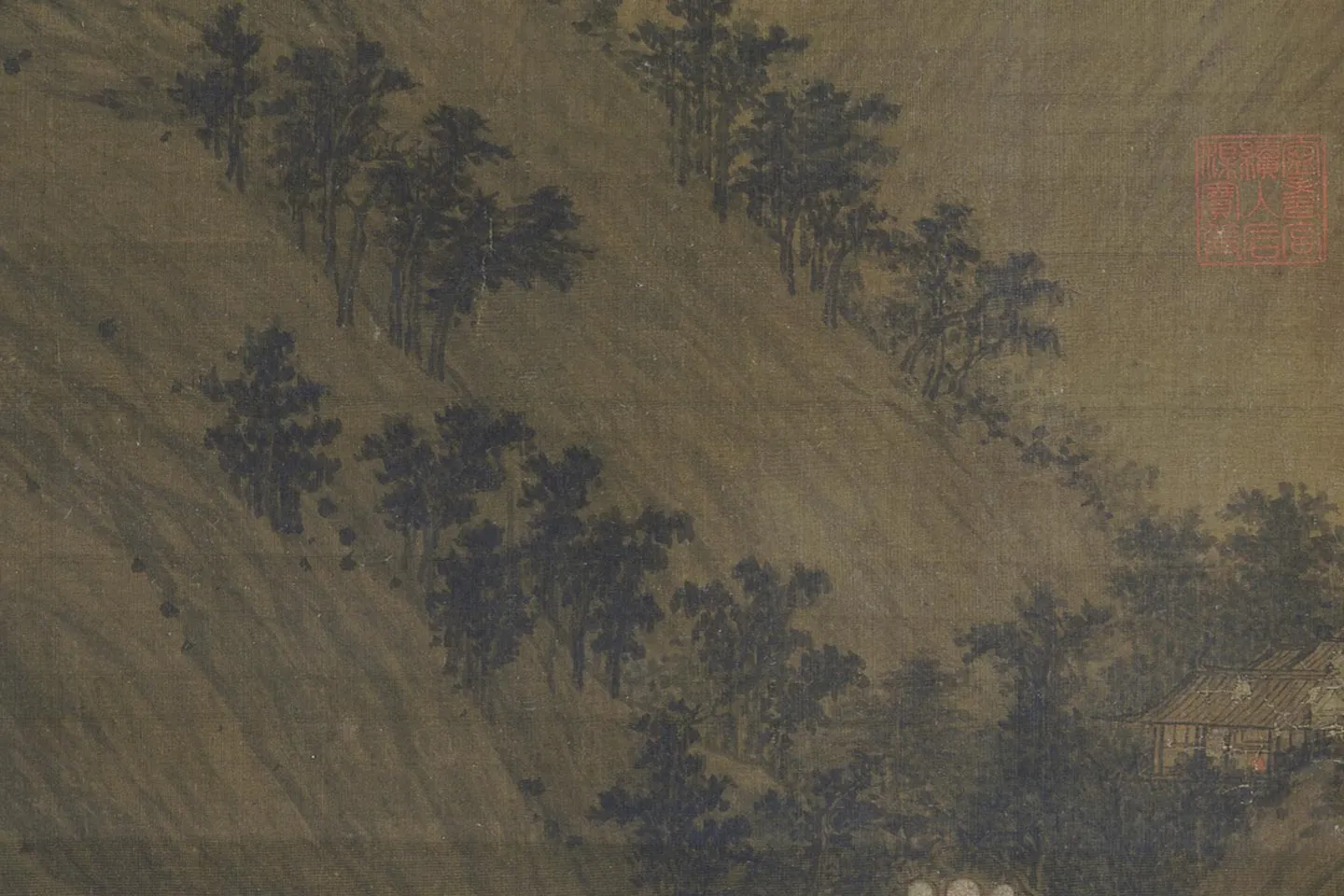 董源《龙宿郊民图》局部 (9)