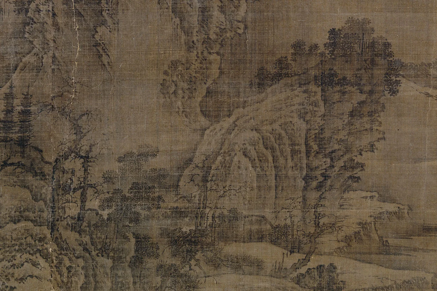 荆浩《匡庐图》局部 (5)