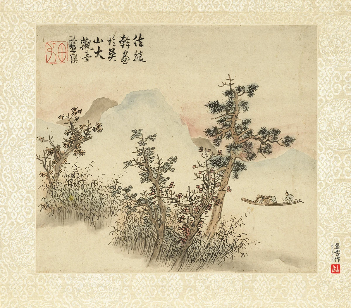 蓝瑛法赵干山水画法