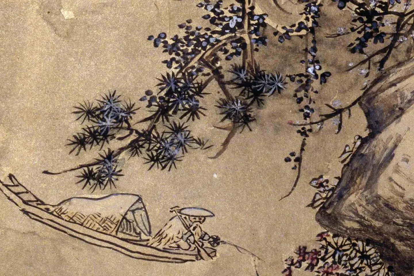 蓝瑛山水册页《澄观图》局部 (11)